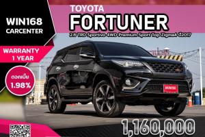 TOYOTA FORTUNER 2.8 TRD Sportivo 4WD Premium Sport Top Zigma4 ไมล์60,000Km ปี2017 (T212)