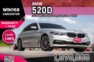 BMW 520D 2.0 SPORT Line G30 ประตูดูด Soft Close ไมล์ 90,000Km ปี2017 (BM030)